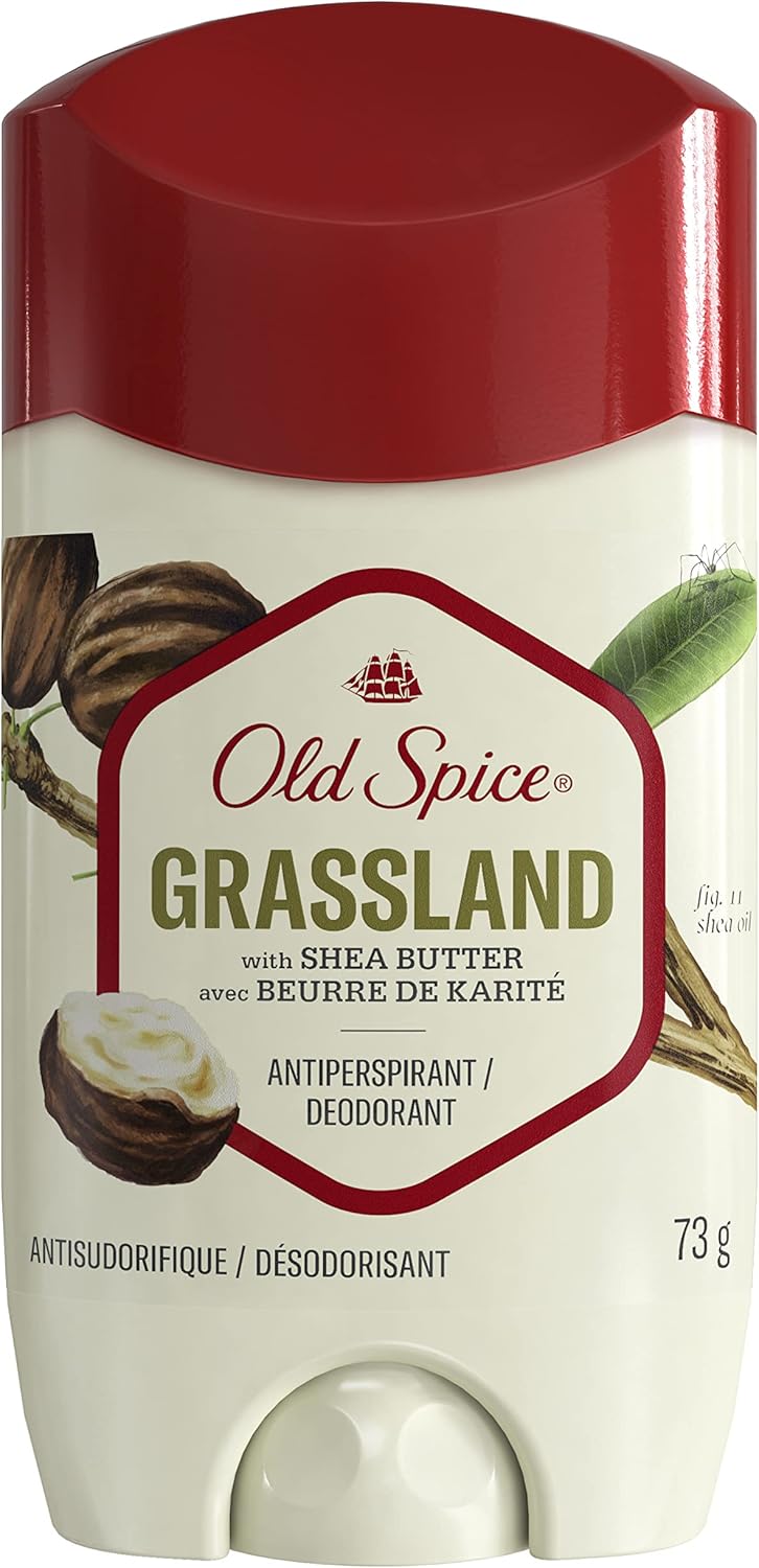 Picture of Old Spice Men's Antiperspirant & Deodorant Grassland with Shea Butter, 73g