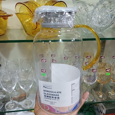 Picture of 1 pcs large size GLASS PITCHER , Heat-Resistant Pitcher GPH 603-2Y,2.52L - Kitchen & Dining