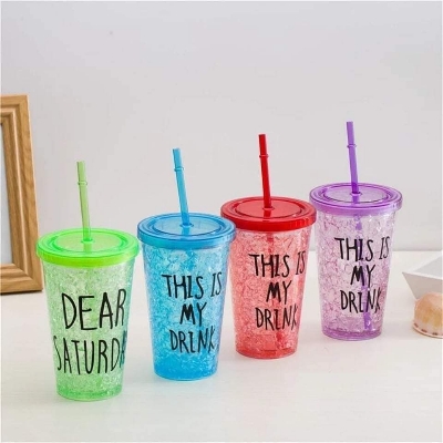 Picture of 1 PCS Plastic Sipper Soft Drinks Bottle 500ml
