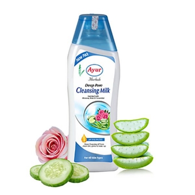 Picture of Indian product Skin care Ayur deep pore cleansing milk facial cleanser used for male female - 200 ml