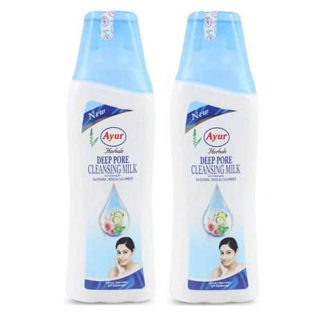 Picture of Indian product Skin care Ayur deep pore cleansing milk facial cleanser used for male female - 200 ml