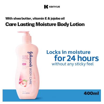 Picture of Johnson's Body Care 24 Hour lasting Moisture Body Lotion with Shea Butter, Vitamin E & Jojoba Oil-400ml