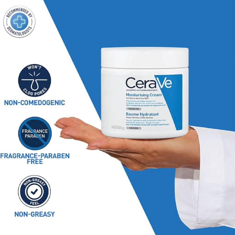 Picture of CeraVe Moisturising Cream For Dry To Very Dry Skin 340g