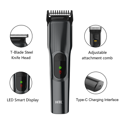 Picture of HTC AT-519 Lithium battery hair trimmer Indicator light powerful hair cutting machine
