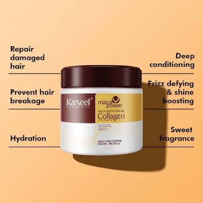Picture of Karseell Collagen Keratin Straightened Hair Treatment Deep Repair Conditioning 500ml (Original)