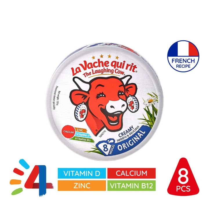 Picture of La Vache Qui Rit (The Laughing Cow) Original Cheese - 8 Portions (120Gm)