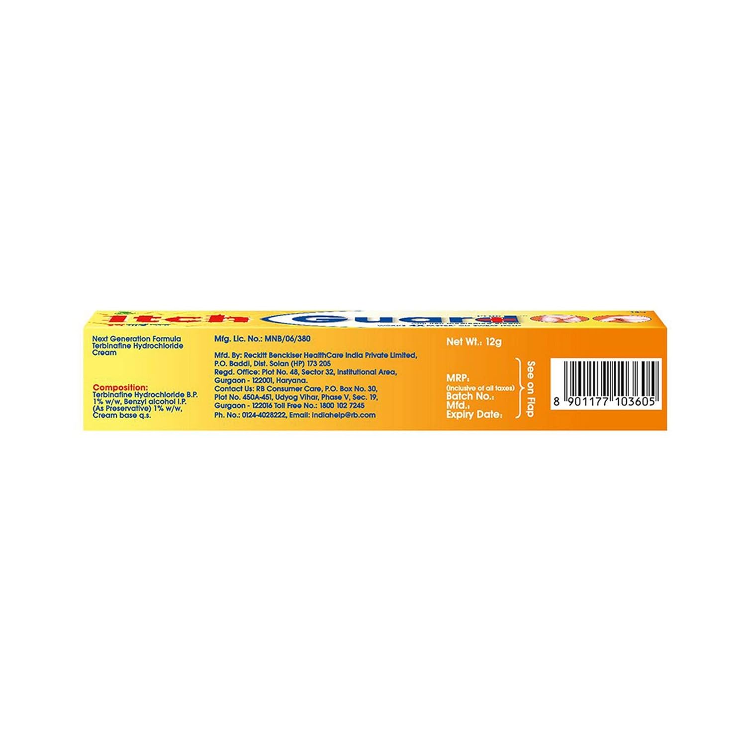 Picture of Indian Itch Guard Cream 12 Gm Fast Acting Maximum Strength Medicated Cream for Instant Itch Relief