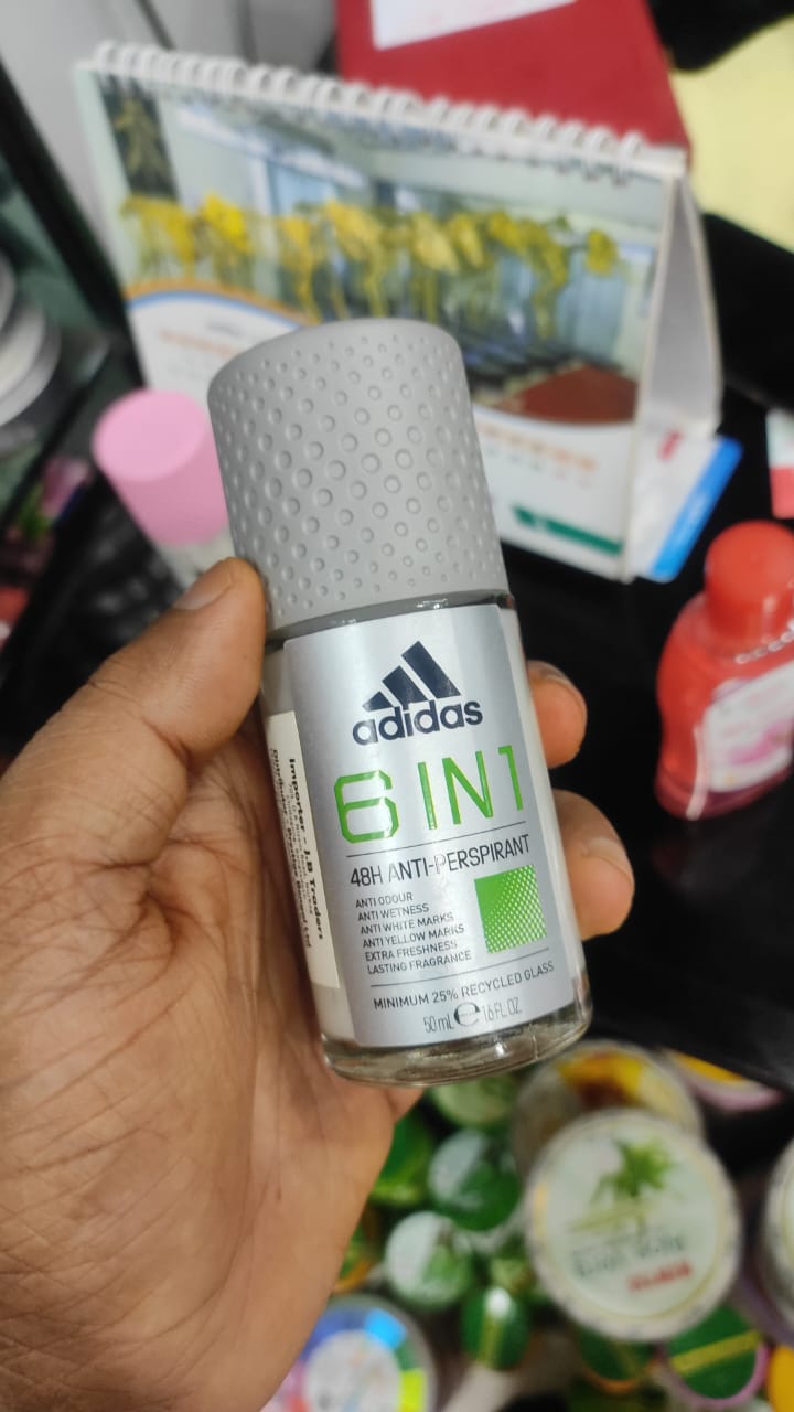 Picture of International European product Deodorant Roll on adidas 6 IN 1 used for male/ female - 50 ml