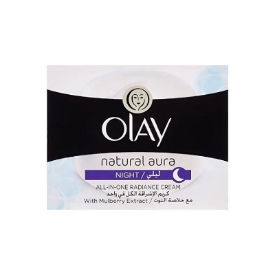 Picture of International Thailand product skin care natural Olay aura night cream SPF 15 used for male female - 50 gm