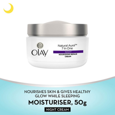 Picture of International Thailand product skin care natural Olay aura night cream SPF 15 used for male female - 50 gm