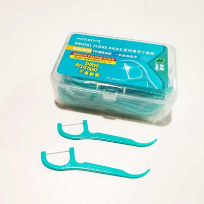 Picture of Dental Floss Picks Round Thread Mint 50 piece