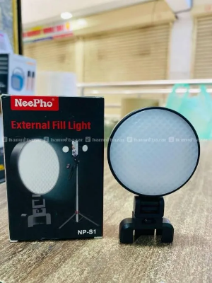 Picture of NeePho NP-S1 External Adjustable Fill Light Portable for ALL Tripod Design Camera Selfie Video Light