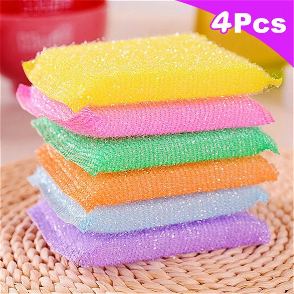 Picture of Kitchen Dish Wash Sponge Cleaning Brush Sponge Scouring Pad (majuni) Pack of 4 piece