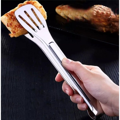 Picture of Stainless Steel Cooking Tong Clip Clamp Accessories Salad Serving BBQ Tools