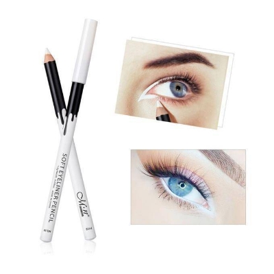 Picture of M.N Soft Eyeliner White Pencil Kajal Waterproof - White