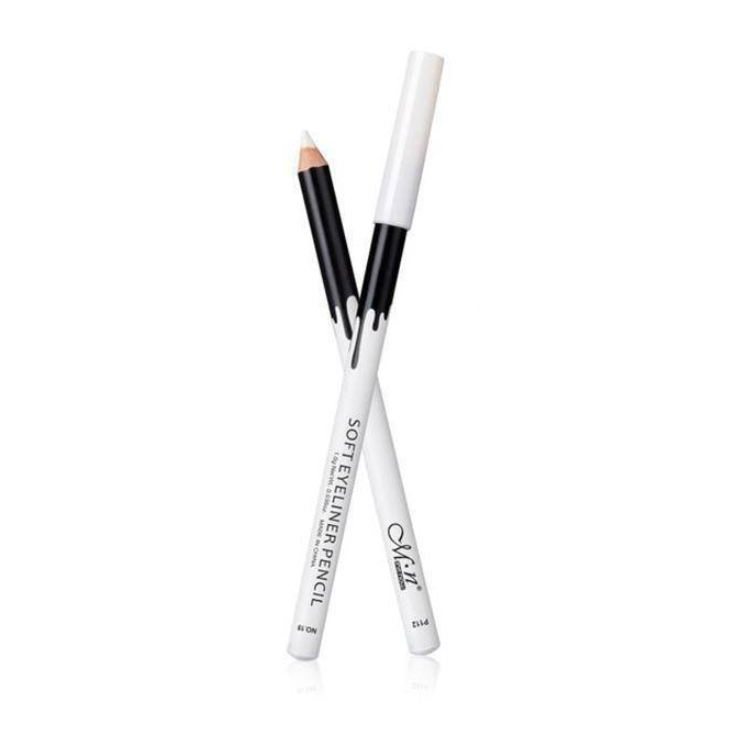 Picture of M.N Soft Eyeliner White Pencil Kajal Waterproof - White