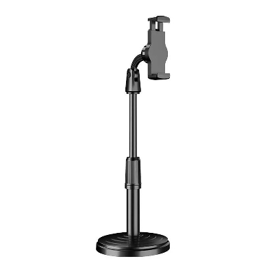 Picture of L7 Desktop Mobile Phone Holder Height Adjustable Stand & 360° Rotatable for Live Streaming Shoot YouTube TikTok Video Round Base Smartphone - Mobile Stand