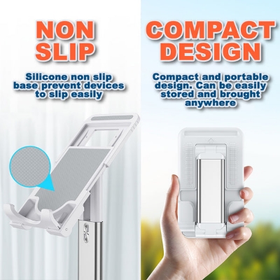 Picture of Liftable Foldable Portable Desktop Bracket Mobile Phone Bracket Mount Stand Phone Holder for Phones & Tablets - Mobile Stand