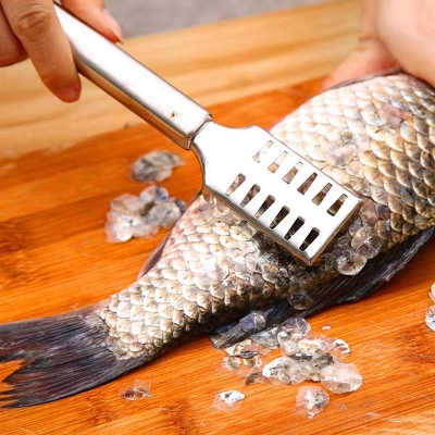 Picture of Stainless Steel Fish Skin Remover Scale Cleaner Scaler Skinner