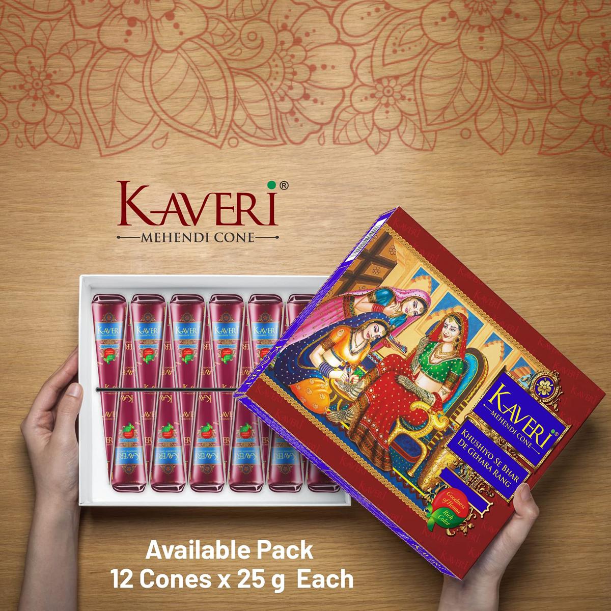 Picture of Kaveri Natural Cone Mehndi - 1 Piece (INDIAN)