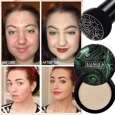 Picture of Sunisa 3 in 1 Air Cushion Mushroom Head CC and BB cream Waterproof foundation Cream Foundation