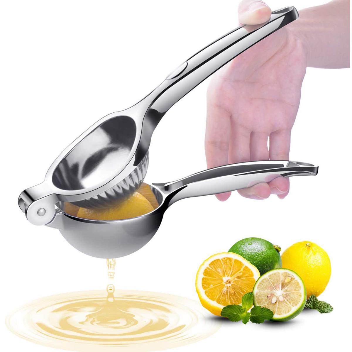 Picture of Handmade Traditional Press Stainless Steel Lemon Squeezer and Citrus Fruit Hand Squeezer