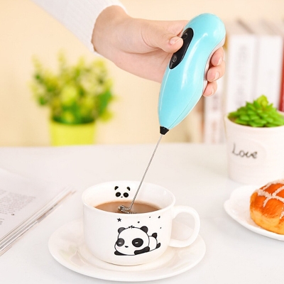 Picture of Electric Hand Mixer, Battery Operated Whisk Beater Foam Maker for Coffee, Egg Beater, Coffee Mixer, Frother, Foamer, Whisk Mixer, Cappuccino, Hot Chocolate, Drink Mixer - Coffee Maker