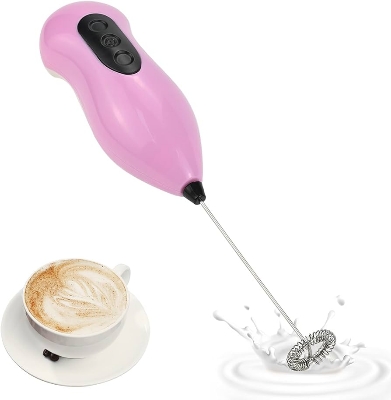 Picture of Electric Hand Mixer, Battery Operated Whisk Beater Foam Maker for Coffee, Egg Beater, Coffee Mixer, Frother, Foamer, Whisk Mixer, Cappuccino, Hot Chocolate, Drink Mixer - Coffee Maker