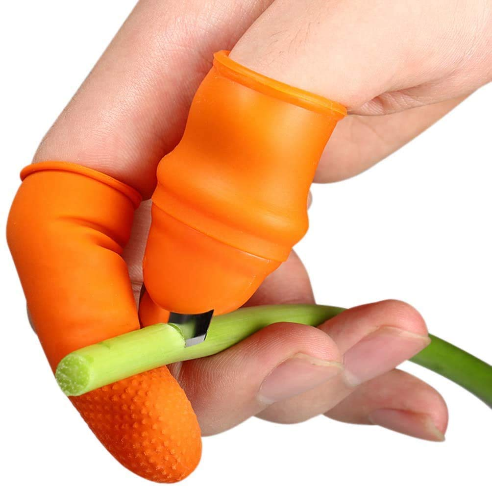 Picture of 6pcs (6 in 1 Pack) Silicone Finger Protector for Vegetables and Fruits Cutting - By Cyber Mart
