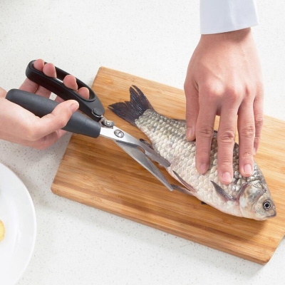 Picture of Super Power Kitchen Scissors Stainless Steel Poultry Scissors Chicken Duck Fish Seafood Cutter Multifunction Kitchen Tools