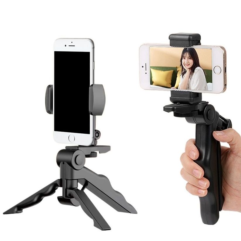 Picture of Flexible Smartphone Stand + Tripod - Mini Handheld Stabilizer Tripod with Mobile Holder For Phone Video Vlog Go Pro Stand up and down 90° - Mobile Stnad