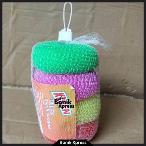 Picture of Plastic Scrubber Dish Washing Majuni Scourer Dish Bowl Cleaning Sponge for Kitchens - pack of 4pcs