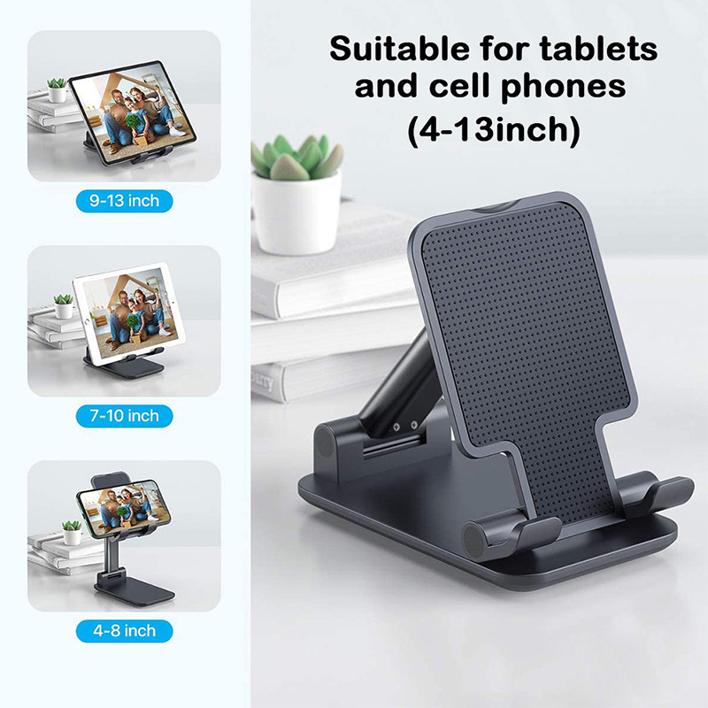 Picture of T1 Mobile Phone Holder Stand Desktop Lazy Bedside Bracket Support Stand Foldable and Hoisting Multi-Function Telescopic Smartphone Holder - Mobile Stand