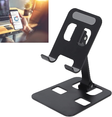 Picture of Aluminum Alloy Desktop Mobile Phone Stand Foldable iPad Tablet Support Cell Phone Desk Bracket Lazy Holder For Smartphone Mount