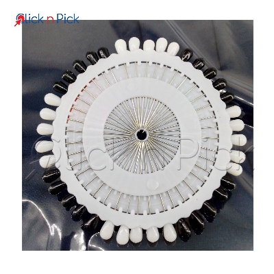 Picture of Black & White Hijab Pin for Women 40pcs