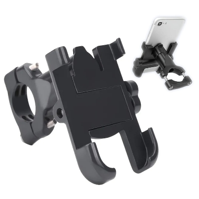 Picture of C1 Motorcycle & Bicycle Mobile Phone Holder 360 Degree Rotating Aluminum Alloy Adjustable  Mobile Holder Phone Mount - bike holder