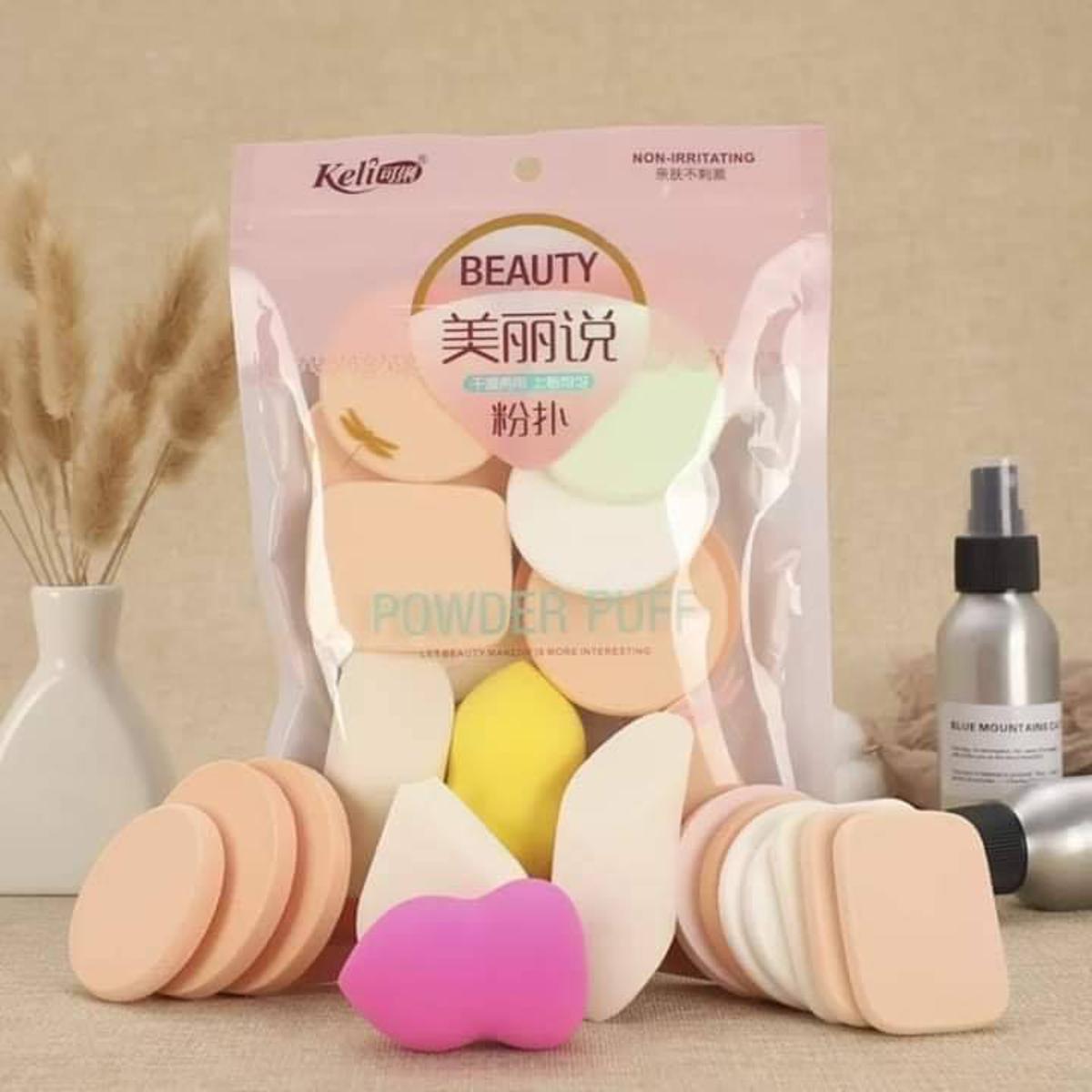 Picture of Keli Beauty MakeUp Beauty Blender Sponge Puff for Powder, Concealer and Foundation Application Set of 13 Piece - Beauty Blender