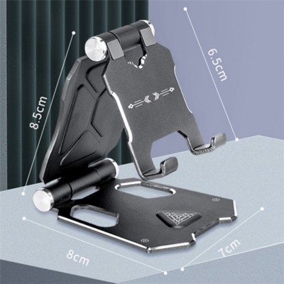Picture of G52 (Titanium Color) Smartphone Stand -Adjustable Bracket Small Size Folding Desktop Mobile Phone Holder