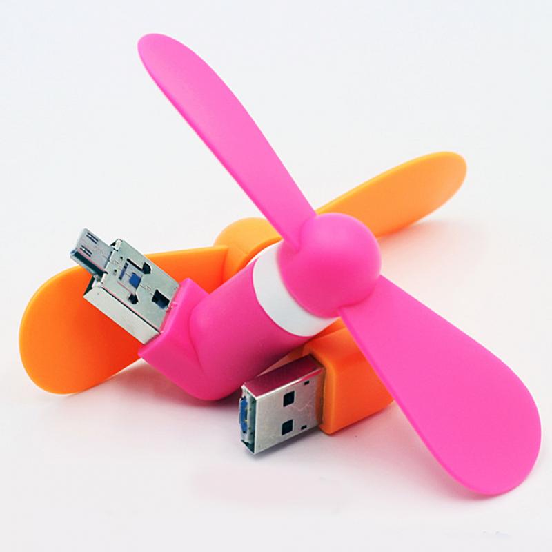 Picture of 2 in 1 Portable Micro USB Fan - Multicolor