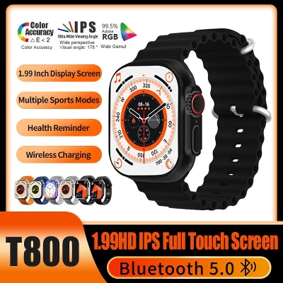 Picture of T800 Ultra Smart Watch Series 8 1.99" Bluetooth Call Smartwatch Heart Rate Sleep Monitoring IP67 Waterproof Wireless Charging Watch for Men Women