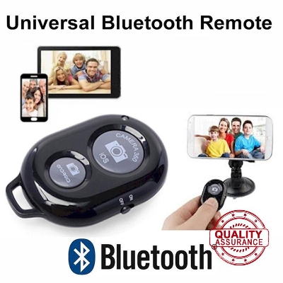 Picture of Selfie Remote Shutter Bluetooth Wireless Shutter Camera Phone Remote Control for IOS Android  - Black