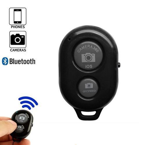 Picture of Selfie Remote Shutter Bluetooth Wireless Shutter Camera Phone Remote Control for IOS Android  - Black