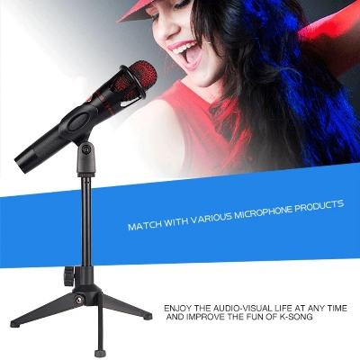 Picture of Microphone holder Microphone Stand Table stand microphone Mic table stand Stand holder with clamp - Mic Stand