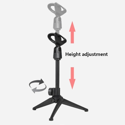 Picture of Microphone holder Microphone Stand Table stand microphone Mic table stand Stand holder with clamp - Mic Stand