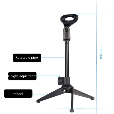 Picture of Microphone holder Microphone Stand Table stand microphone Mic table stand Stand holder with clamp - Mic Stand