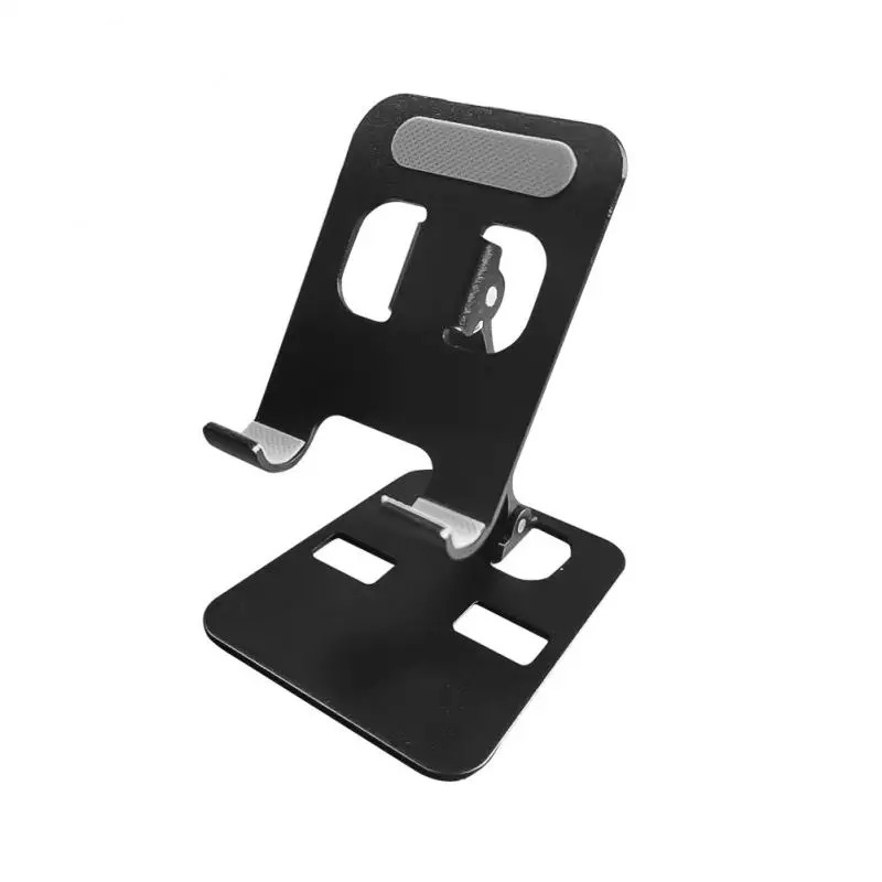 Picture of Universal All Aluminum Alloy Mobile Stand Foldable & Rotatable Metal Phone Holder Tablet Stand For Tablet, Smartphone & iPad - Black