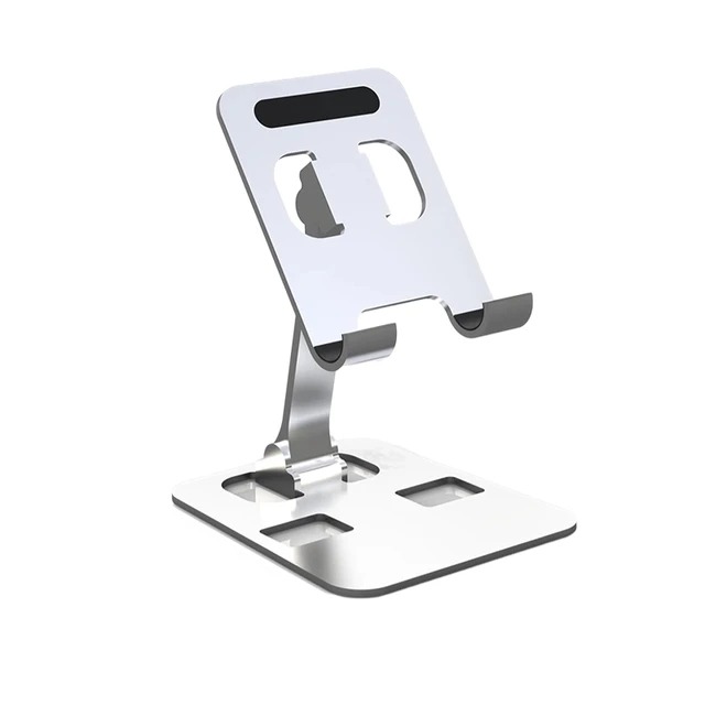 Picture of Universal All Aluminum Alloy Mobile Stand Foldable & Rotatable Metal Phone Holder Tablet Stand For Tablet, Smartphone & iPad - Black