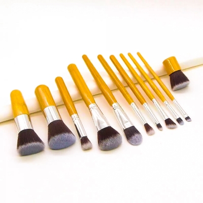 Picture of Bamboo Professional Makeup Brush Set of 11 piece - Bamboo Brush