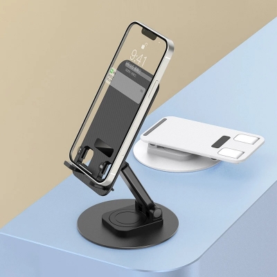 Picture of 4D 360° Rotatable Desk Phone Holder For iPhone Samsung Xiaomi Tablet Cell Phone Desktop Stand Universal Table Holder Stand Mount