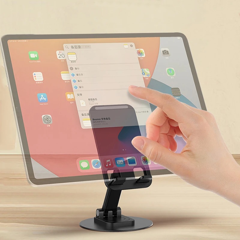 Picture of 4D 360° Rotatable Desk Phone Holder For iPhone Samsung Xiaomi Tablet Cell Phone Desktop Stand Universal Table Holder Stand Mount